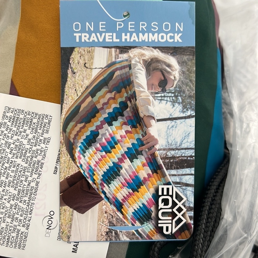 New Equip backpack one-person single travel hammock